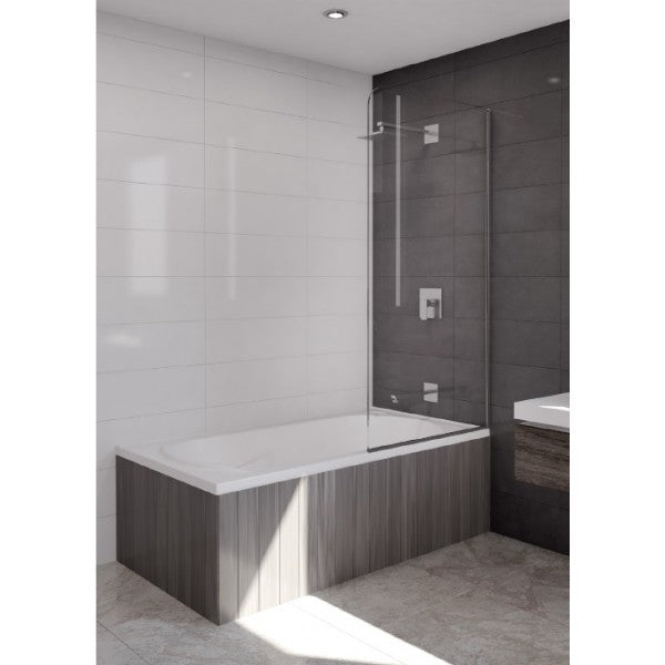 Decina Cascade Pivot Panel Bath Shower Screen Tuck Plumbing Fixtures